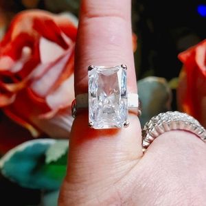 Sale HC SIGNED CZ .925 STERLING SILVER RING